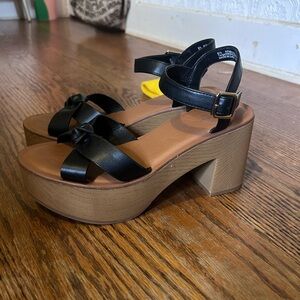 CHUNKY HEELED WEDGES